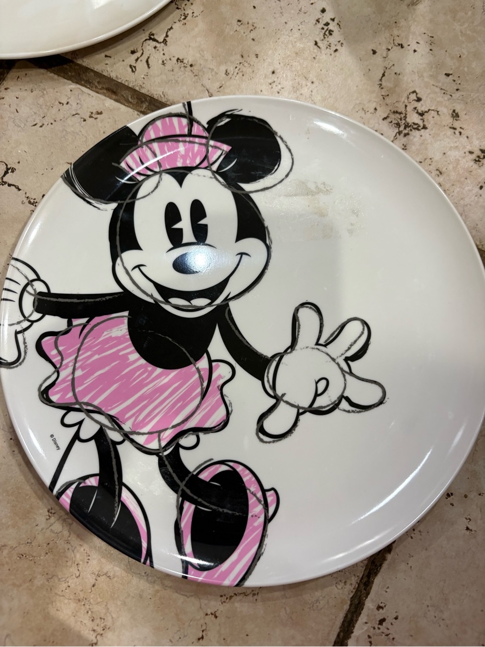 Minnie Mouse Pink Ceramic Accent Plate by Disney